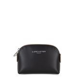 Lancaster- Porte-monnaie- Smooth-Noir/ Nude foncé