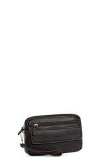 Hexagone- Pochette Dragonne- Félin - Marron