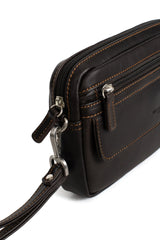 Hexagone- Pochette Dragonne- Félin - Marron