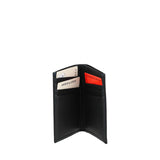 ARTHUR ET ASTON PETIT PORTE-CARTES CUIR ANGE 2528-119 NOIR FIL BLEU