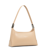 Lancaster- Sac Rectangle- Suave Ace- Beige Foncé-Refente de cuir de vachette lisse