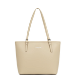 Lancaster Sac Cabas Épaule Beige – Cuir de Vachette Lisse -Smooth