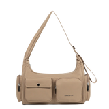 Lancaster- Sac Besace-Basic Pocket- Praline