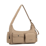 Lancaster- Sac Besace-Basic Pocket- Praline