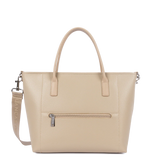 Lancaster – Sac cabas- Maya Double KBA- Beige foncé-cuir vegan