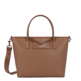 Lancaster – Sac cabas- Maya Double KBA- Moka-cuir vegan