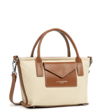 Lancaster – Mini sac cabas- Canvas KBA-Beige / Cognac