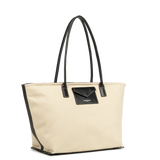Lancaster – Sac cabas épaule- Canvas KBA-Beige / Noir