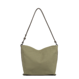 Lancaster – Sac seau- Canvas KBA- Kaki-Coton garni de cuir de vachette