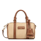 Lancaster – Sac polochon- Mini Osier-Cognac-osier