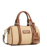 Lancaster – Sac polochon- Mini Osier-Cognac-osier