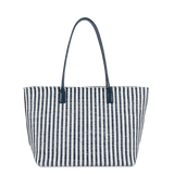 Lancaster – Sac cabas épaule- KBA Marinière Osier- Bleu