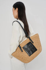 Lancaster – Sac Cabas- Le Panier- Noir – Cuir de Vachette