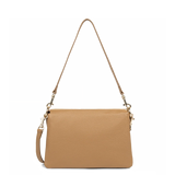 Lancaster- Grande Pochette- Dune- Camel-Cuir de vachette grainé