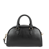 Lancaster – Sac à main Bowling- Donna Bow- Noir-Cuir de vachette lisse
