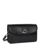 Lancaster – Pochette- Paris Philos- Noir-Cuir de vachette lisse