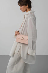 Lancaster- Pochette- Paris Philos - Nude Clair-Cuir de vachette lisse