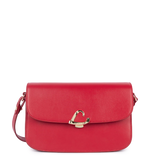 Lancaster – Sac trotteur- Paris Philos- Rouge-Cuir de vachette lisse