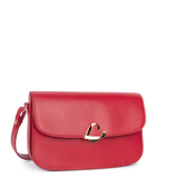 Lancaster – Sac trotteur- Paris Philos- Rouge-Cuir de vachette lisse