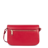 Lancaster – Sac trotteur- Paris Philos- Rouge-Cuir de vachette lisse