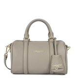 Lancaster – Sac polochon- Milano Ana- Mastic-cuir de vachette grainé