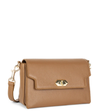 Lancaster – Sac trotteur- Milano Cosmos- Camel-Cuir de vachette grainé