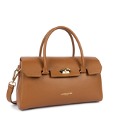 Lancaster – Sac à main- Milano Cosmos- Camel-cuir de vachette grainé