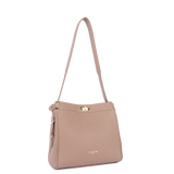 Lancaster- Sac Hobo- Lady Romy- Nude Fumé-Cuir de vachette pleine fleur