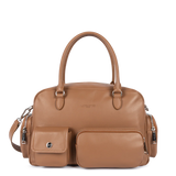 Lancaster Sac Bowling Soft Caramella Camel cuir de vachette pleine fleur