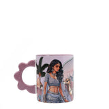 Tasse en céramique pétale Nicole Lee CUP7825 REINE CLÉOPÂTRE