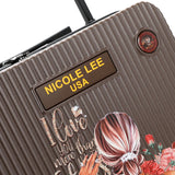 Valise cabine côtelée Nicole lee HC3020 BLIND DATE