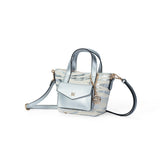 Mac Alyster- Petit Sac Cabas- Miss Bohème- Rayures Zébrées Argentées