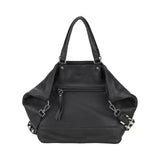 Grand Sac à Main Lidia Cuir Mocca M196-02-NOIR