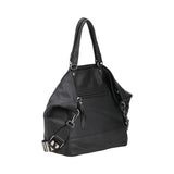 Grand Sac à Main Lidia Cuir Mocca M196-02-NOIR