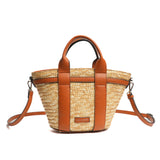 Mac Alyster- Petit Sac Cabas- Fidji- Marron/ Cognac
