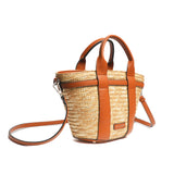 Mac Alyster- Petit Sac Cabas- Fidji- Marron/ Cognac
