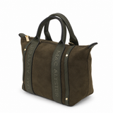 Mac Alyster-Sac porté main- Abrielle daim-Olive
