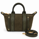 Mac Alyster- Petit sac porté main- Abrielle daim- Olive
