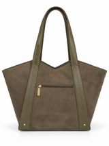 Mac Alyster- Sac cabas-Alys daim-Olive