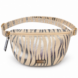 Mac Alyster-Grand Sac banane- Banane coton- Zèbre/Argenté