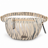Mac Alyster-Grand Sac banane- Banane coton- Zèbre/Argenté