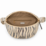 Mac Alyster-Grand Sac banane- Banane coton- Zèbre/Argenté