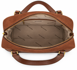 Mac Alyster - Grand sac porté main- CANELLE- Daim Cognac