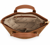 Mac Alyster- Petit sac cabas -ALYS DAIM- marron