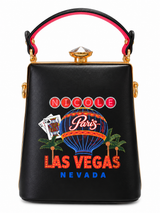 Nicole Lee-Pochette ornée de pierres façon diamant-Las Vegas-Noir