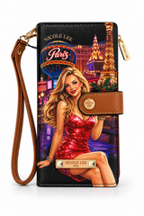 portefeuille nicole lee collection las vegas , multiples rangements cartes et monnaies