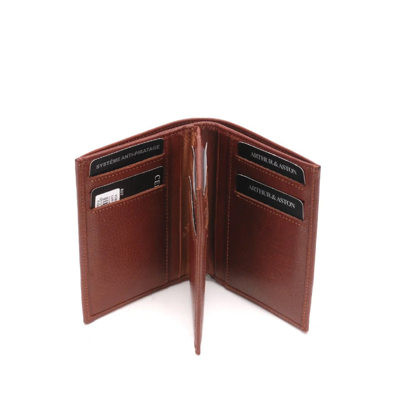 ARTHUR ET ASTON PORTEFEUILLE PABLO CUIR PLONGE 1589-128 NOIR