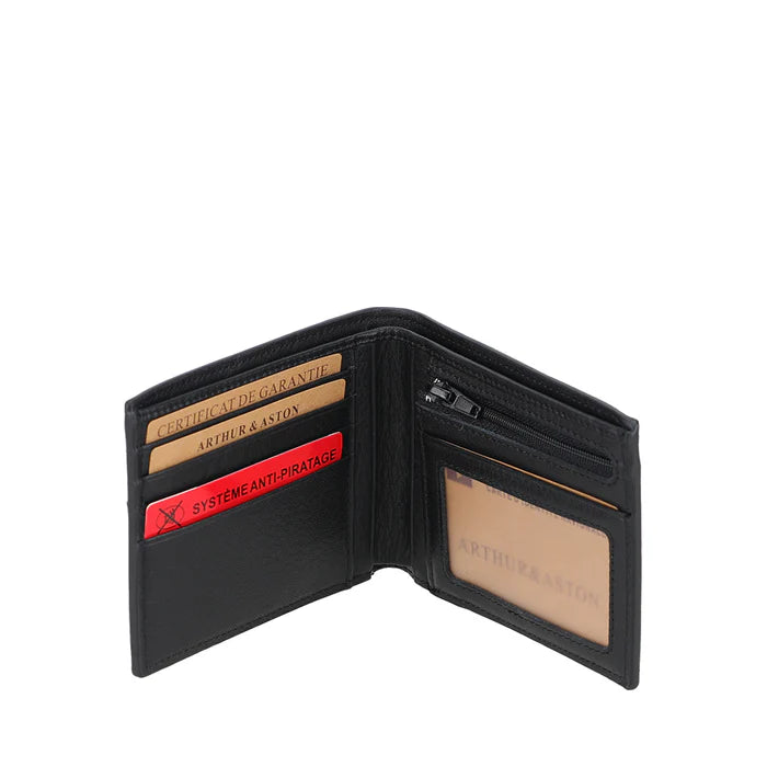ARTHUR ET ASTON PORTEFEUILLE IATLIEN S JOSE CUIR NOIR 2508-573