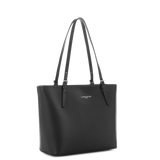Lancaster – Sac cabas épaule-noir- Smooth-refente de cuir de vachette lisse
