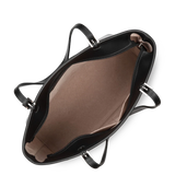 Lancaster – Sac cabas épaule-noir- Smooth-refente de cuir de vachette lisse